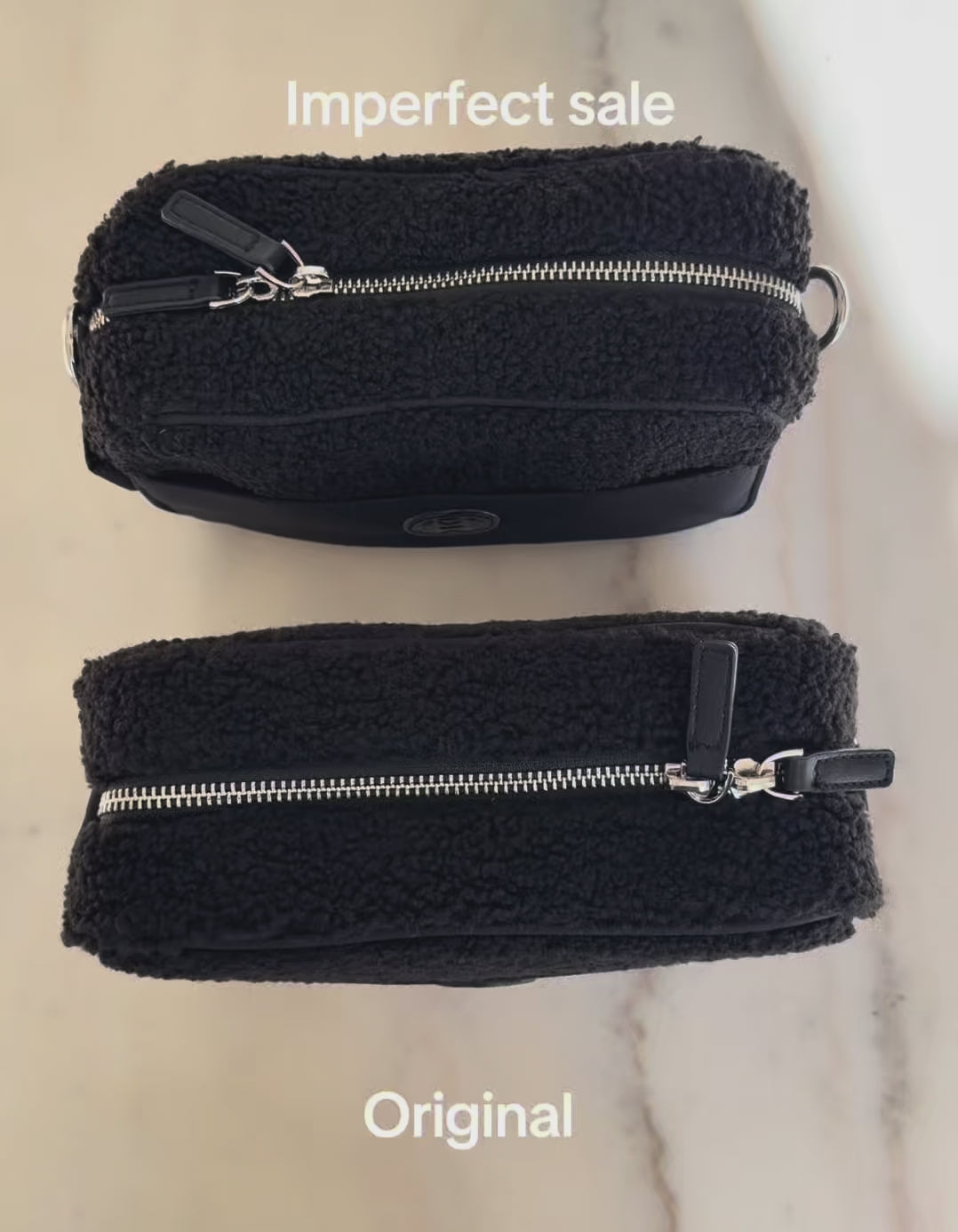 Liten Skötväska - Black Teddy Bag (IMPERFECT SALE)