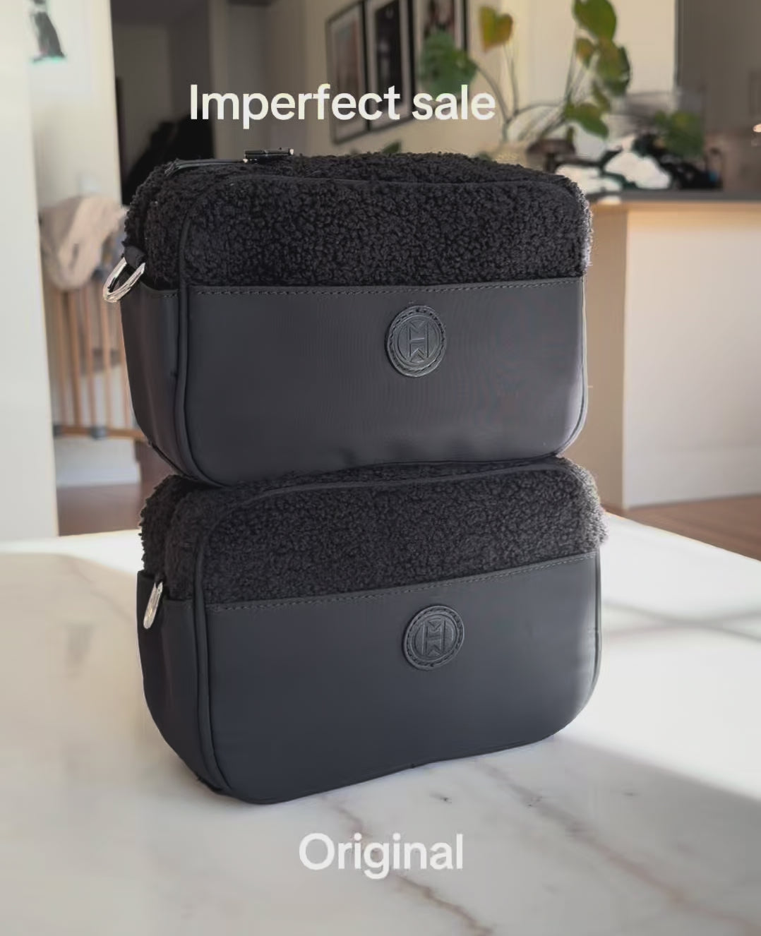 Liten Skötväska - Black Teddy Bag (IMPERFECT SALE)